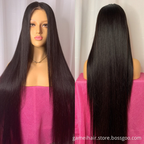 Wholesale Glueless Raw Peruvian Hair Hd Full Lace Front Wig Natural Human Hair Unprocessed Cheap Transparent Lace Frontal Wig